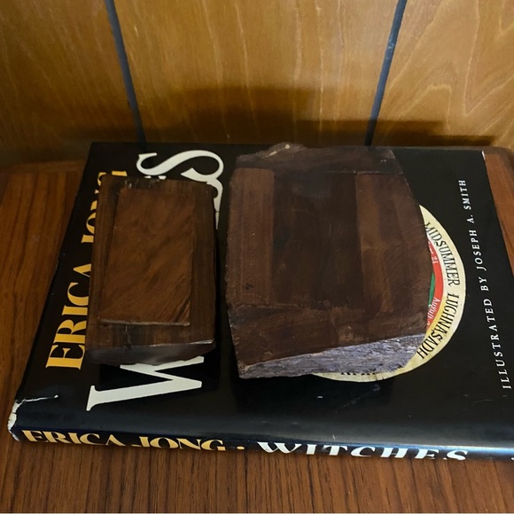 Vintage Burl wood / live edge / drift wood unique trinket box Jewelry box - Picture 9 of 10